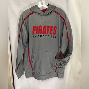 Holloway Gray and Red Pirates Basketball Hoodie S great condition